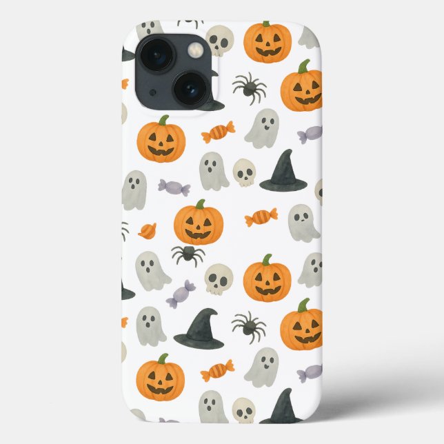 Funda De Case-Mate Para iPhone Patrón de Halloween (Reverso)