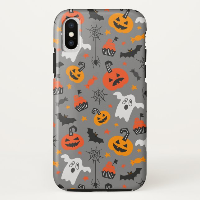 Funda De Case-Mate Para iPhone Patrón de Halloween (Reverso)