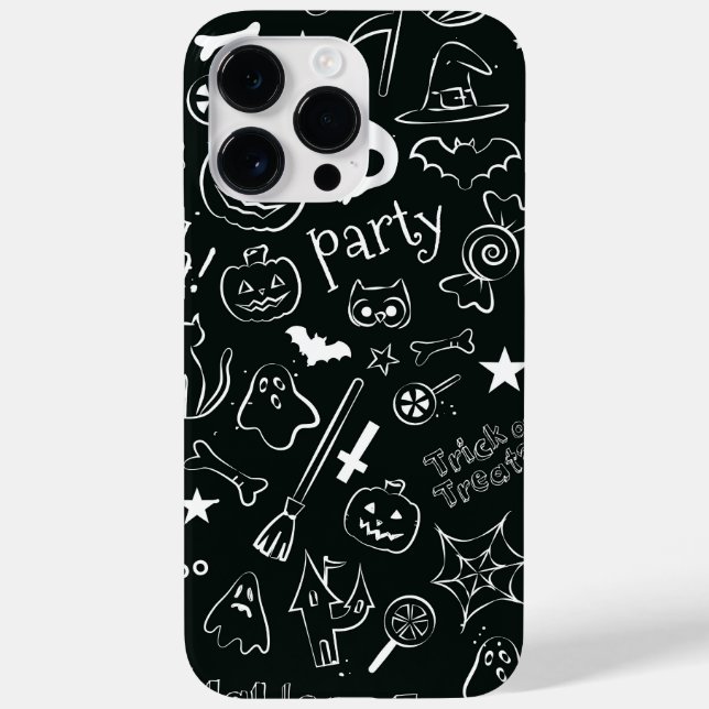 Funda De Case-Mate Para iPhone Patrón de Halloween (Reverso)