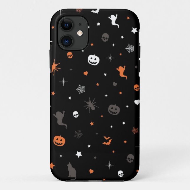 Funda De Case-Mate Para iPhone Patrón de Halloween (Reverso)