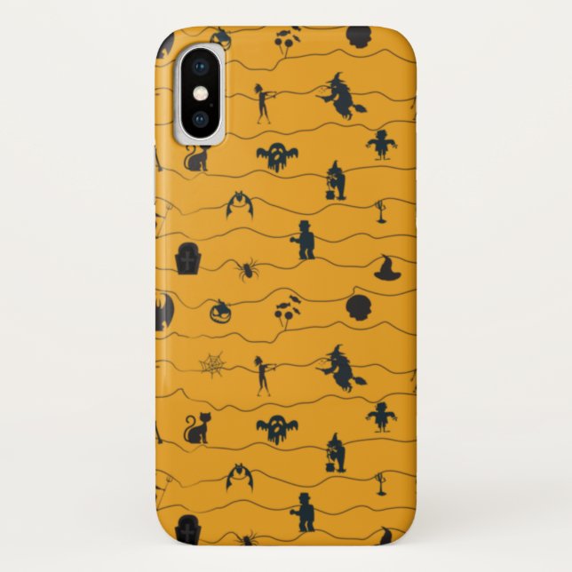 Funda De Case-Mate Para iPhone Patrón de Halloween (Reverso)