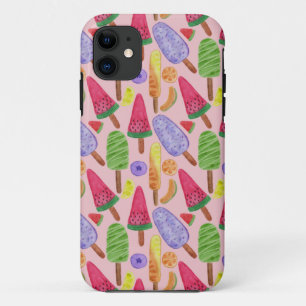 Funda Para iPhone 11 Patrón de helado Patrón de las lolias lollipop