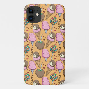Funda Para iPhone 11 Patrón de helado Patrón de lollies piruleta 26