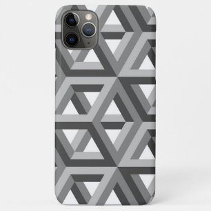 Funda Para iPhone 11 Pro Max Patrón de Hexagones 3D decorativo