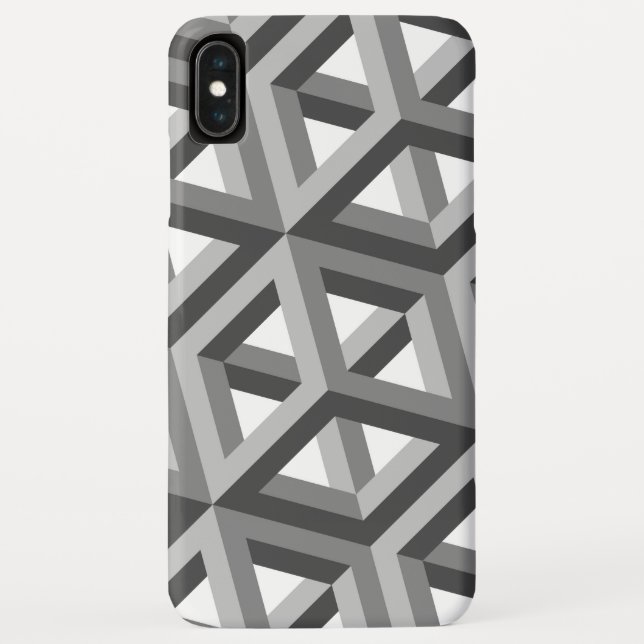 Funda De Case-Mate Para iPhone Patrón de Hexagones 3D decorativo (Reverso)
