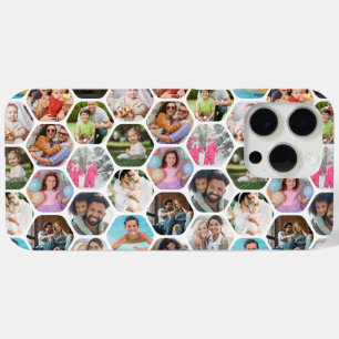 Funda Para iPhone 15 Pro Max Patrón de hexágono moderno y simple de varios Coll