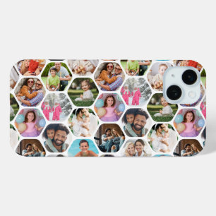 Funda Para iPhone 15 Mini Patrón de hexágono moderno y simple de varios Coll