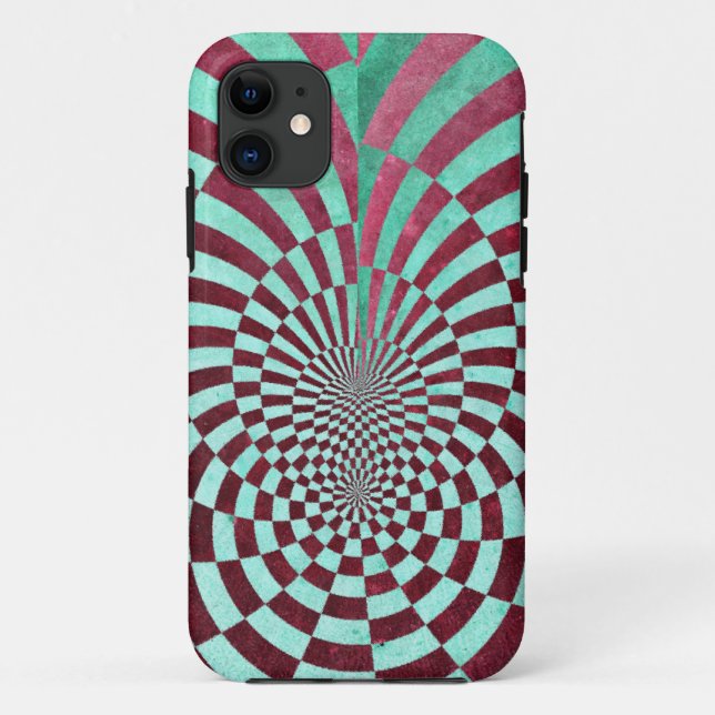 Funda De Case-Mate Para iPhone Patrón de hipnosis (Reverso)