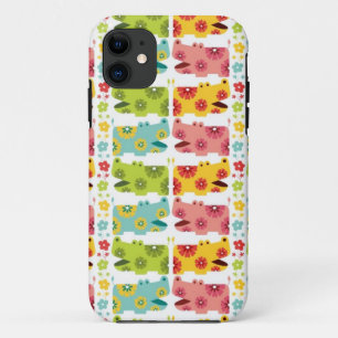 title_seo2 patrón de hipopótamos hippies de flores retro lind