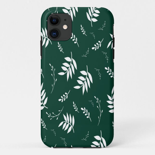 Funda De Case-Mate Para iPhone patrón de hoja (Reverso)