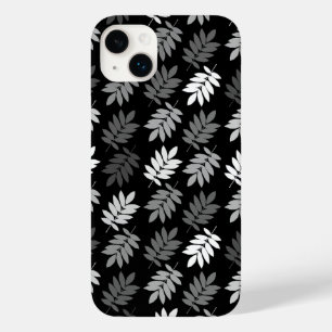Funda Para iPhone 14 Plus De Case-Mate Patrón de hoja de anciano negro blanco gris