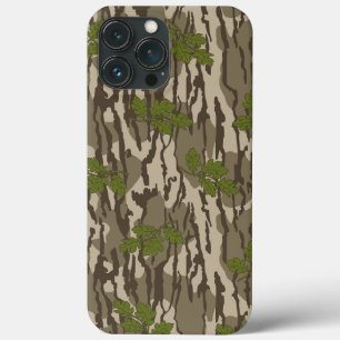 Funda Para iPhone 13 Pro Max Patrón de hoja de roble camuflado de tierras bajas