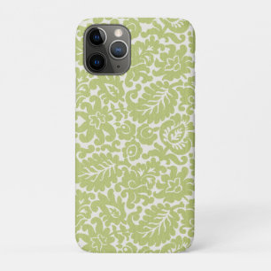 Funda Para iPhone 11 Pro Patrón de hoja impreso estuche de iphone verde