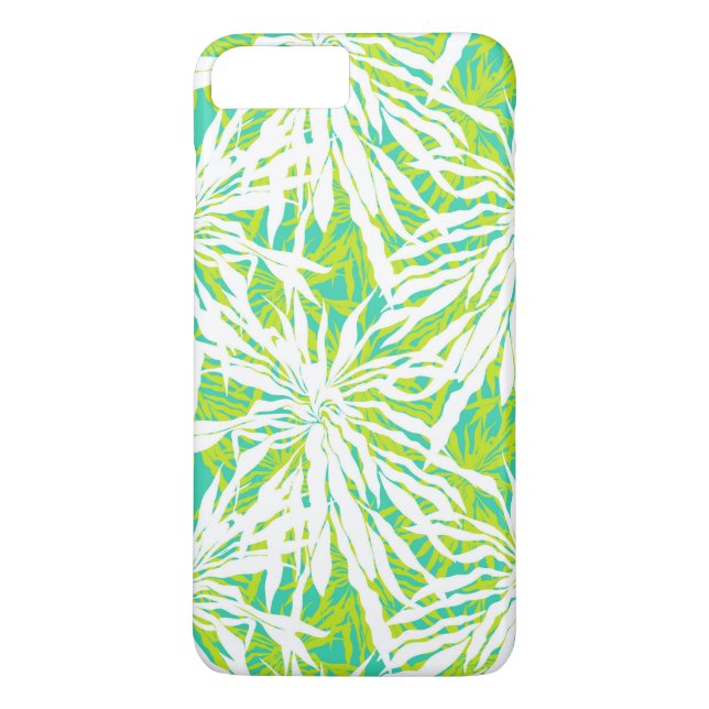 Funda De Case-Mate Para iPhone Patrón de hojas de palma tropical (Reverso)