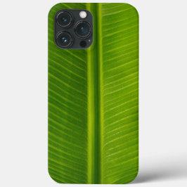 Funda Para iPhone 13 Pro Max Patrón de hojas de plátano verde fresco