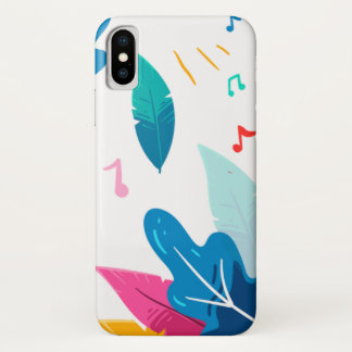 Funda Para iPhone X patrón de hojas impresionante