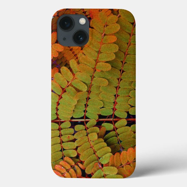 Funda De Case-Mate Para iPhone Patrón de hojas pequeñas (Reverso)