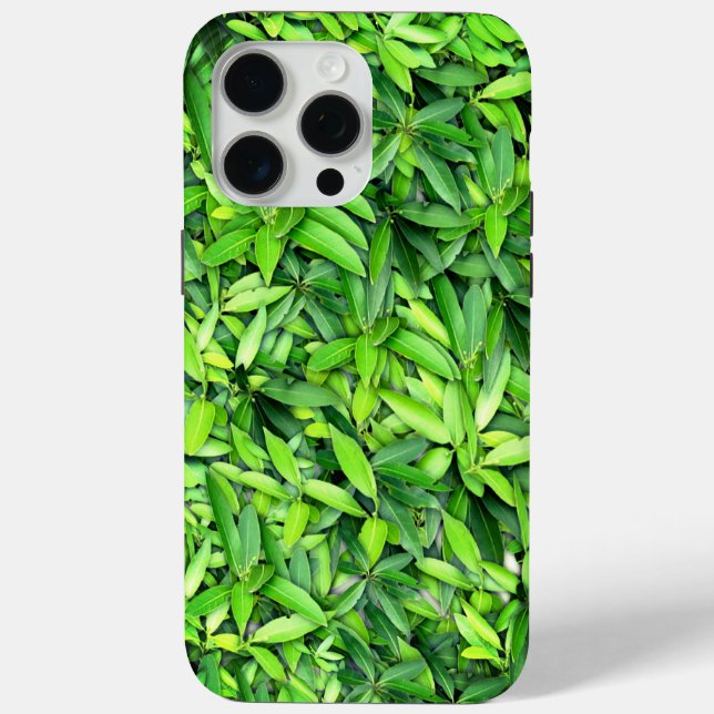 Funda De Case-Mate Para iPhone Patrón de hojas verdes frondosas - Naturaleza Botá (Reverso )