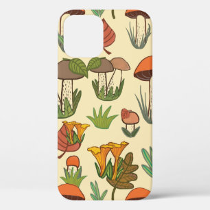 Funda Para iPhone 12 Patrón de hongos.