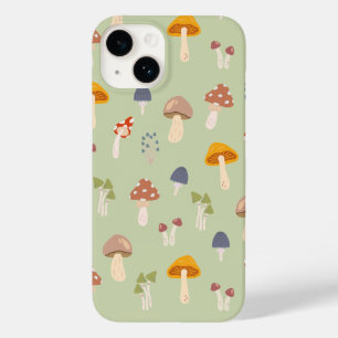 Funda Para iPhone 14 De Case-Mate Patrón de hongos coloridos de Cottagecore