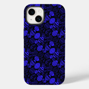 Funda Para iPhone 14 De Case-Mate Patrón de Huevos de Pascua 01.b Negro BG