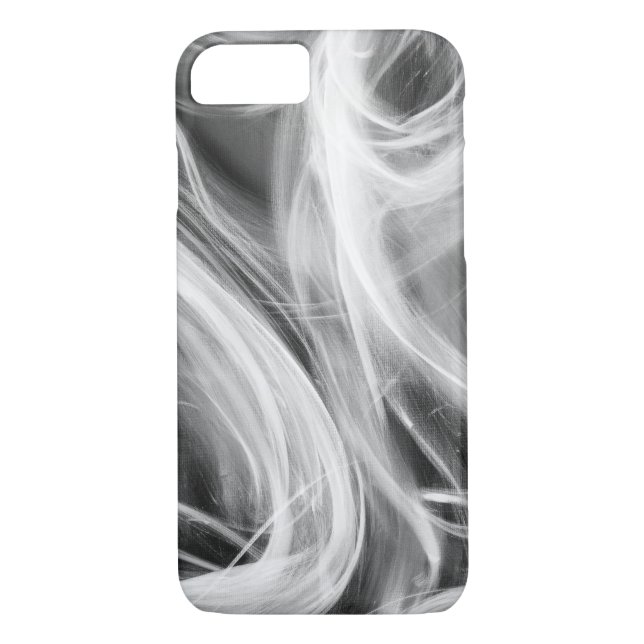 Funda De Case-Mate Para iPhone patrón de humo giratorio abstracto en negro (Reverso)