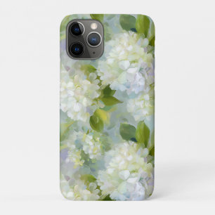 Funda Para iPhone 11 Pro Patrón de Hydrangea de Painterly