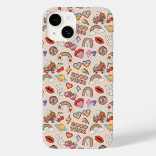 Funda Para iPhone 14 De Case-Mate Patrón de iconos hippie