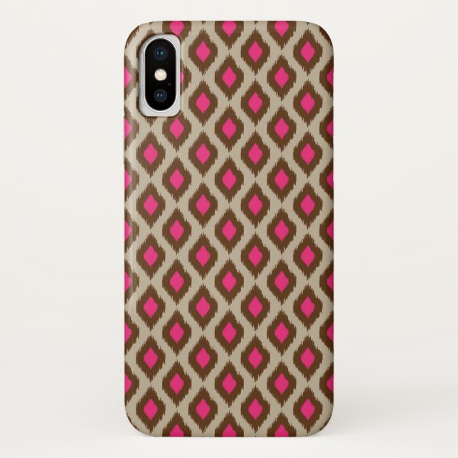 Funda De Case-Mate Para iPhone Patrón de ikat moderno (Reverso)