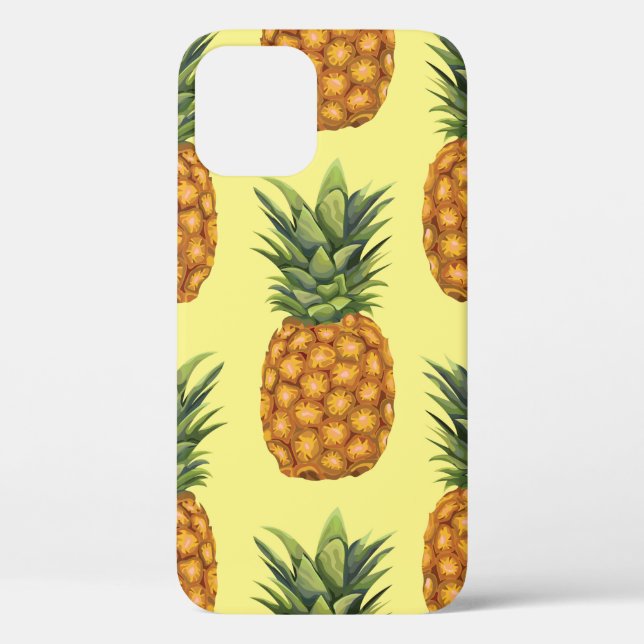 Funda De Case-Mate Para iPhone Patrón de ilustracion abstracto de piña cúpula (Reverso )