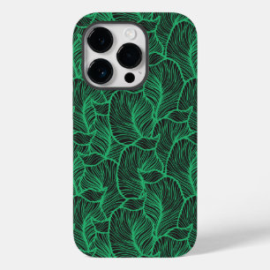 Funda Para iPhone 14 Pro De Case-Mate patrón de ilustracion de hojas verdes