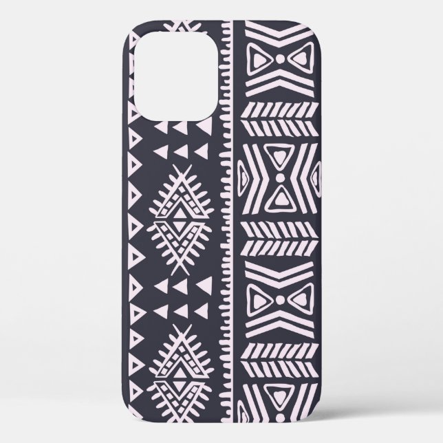 Funda De Case-Mate Para iPhone Patrón de ilustracion ininterrumpido de etnias tri (Reverso )