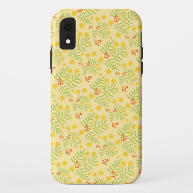 Funda De Case-Mate Para iPhone Patrón de ilustración sin costuras (Reverso)