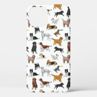 Patrón de Ilustraciones de perros pequeños