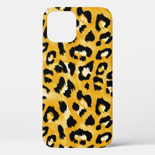 Funda Para iPhone 12 Patrón de impresión animal de acuarela sin foco