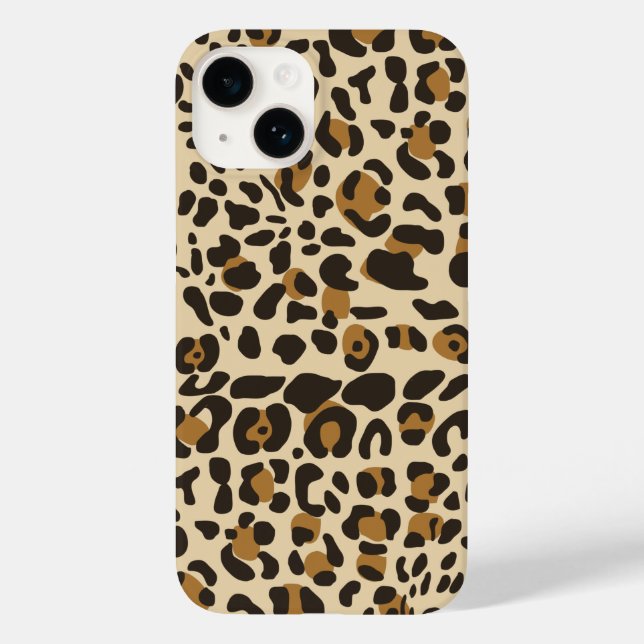 Funda De Case-Mate Para iPhone Patrón de impresión animal de leopardo jaguar (Reverso )