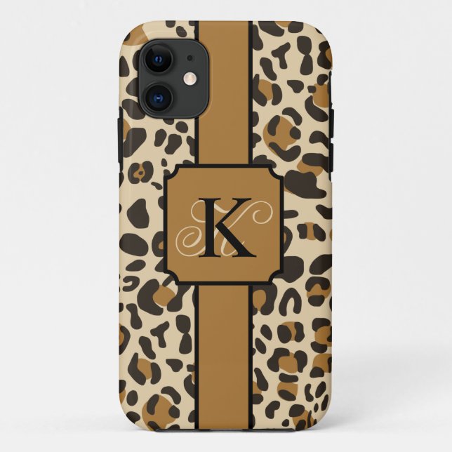 Funda De Case-Mate Para iPhone Patrón de impresión de animales leopardo jaguar pe (Reverso)
