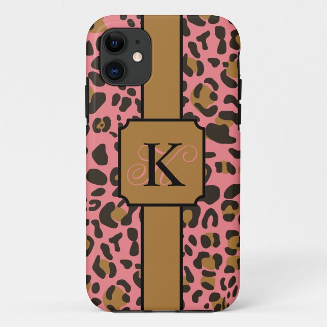 Funda De Case-Mate Para iPhone Patrón de impresión de animales leopardo jaguar pe (Reverso)