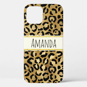 Funda Para iPhone 12 Patrón de impresión de leopardo salvaje y exótico