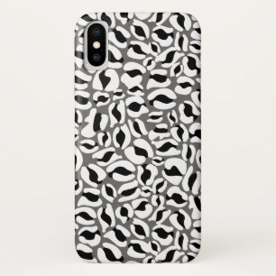 Funda Para iPhone X Patrón de impresión Leopardo Jungla monocroma