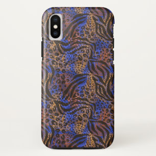 Funda Para iPhone X Patrón de impresión lujoso Leopard y Zebra