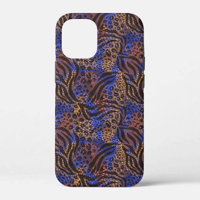 Funda De Case-Mate Para iPhone Patrón de impresión lujoso Leopard y Zebra (Reverso )