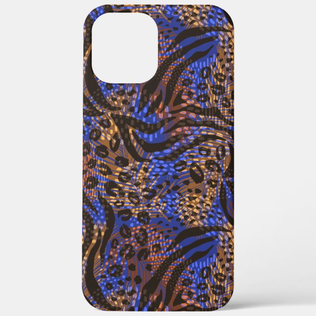 Funda De Case-Mate Para iPhone Patrón de impresión lujoso Leopard y Zebra (Reverso )