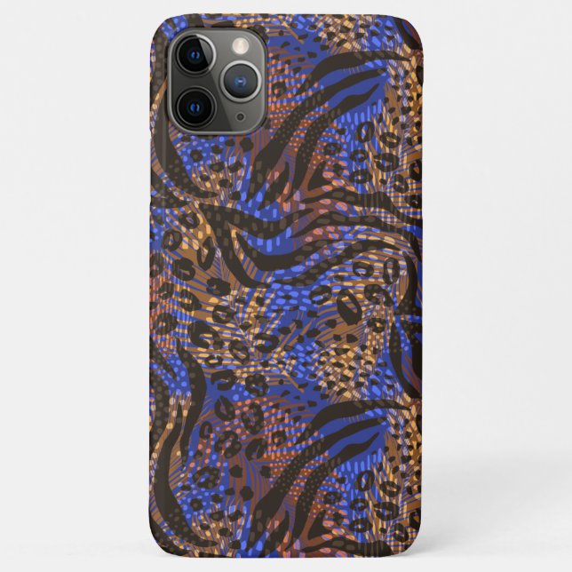 Funda De Case-Mate Para iPhone Patrón de impresión lujoso Leopard y Zebra (Reverso)