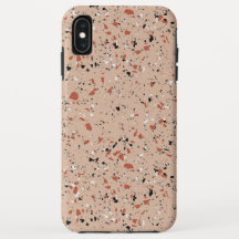 Patrón de impresión moderno de Terrazzo rosa