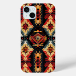 Funda Para iPhone 15 Mini Patrón de inspiración azteca