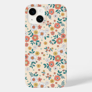 Funda Para iPhone 14 De Case-Mate Patrón de jardín de flores de coral