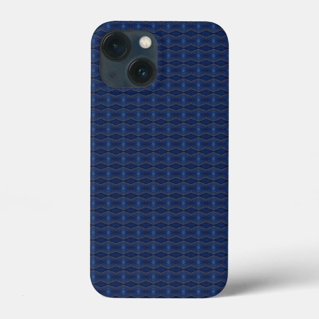 Funda De Case-Mate Para iPhone patrón de jeans azules (Reverso )