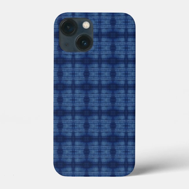 Funda De Case-Mate Para iPhone patrón de jeans azules (Reverso )