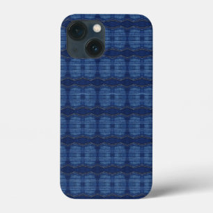 Funda Para iPhone 13 Mini patrón de jeans azules
